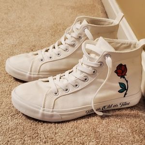 Disney Beauty and The Beast Enchanted Rose Hi-Tops
